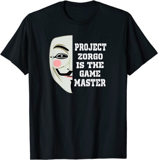 Anonymous Mask Project Zorgo Game Master Tee Shirt