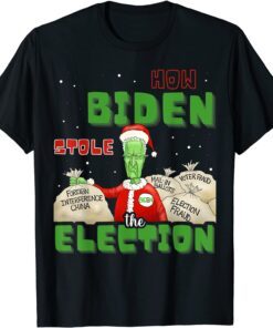 Anti-Biden How Biden Stole The Election X-mas Tee Shirt