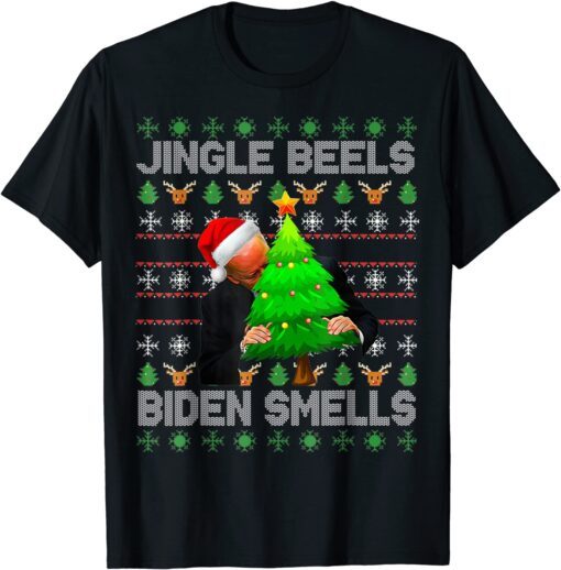 Anti Biden Jingle Bells Biden Smells Uglys Christmas T-Shirt