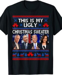 Anti-Biden This Is My Christmas Xmas Ugly Sweater Tee Shirt