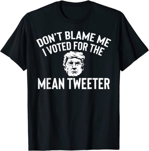 Anti Biden Trump Don't Blame Me I Voted For The Mean T-Shirt