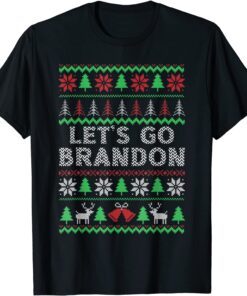 Anti Joe Biden Lets Go Branson Brandon Ugly Christmas Tee T-Shirt