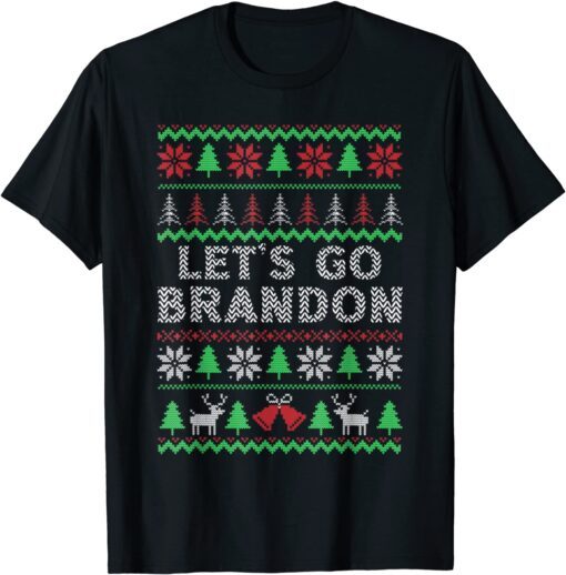 Anti Joe Biden Lets Go Branson Brandon Ugly Christmas Tee T-Shirt