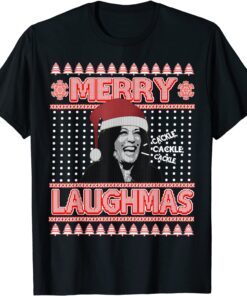 Anti Kamala Harris Ugly Christmas Sweater Merry Laughmas Tee Shirt