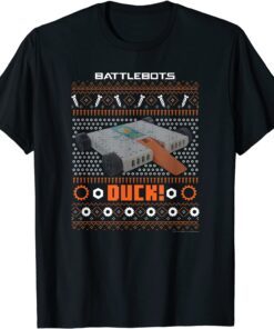 BattleBots Christmas Robot Duck! Ugly Sweater T-Shirt