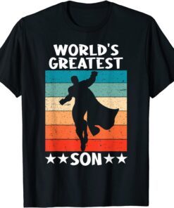 Best Son Superhero Worlds Greatest Son Tee Shirt