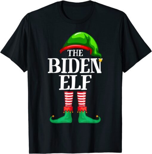 Biden Elf Matching Family Group Christmas Party Pajama Tee Shirt