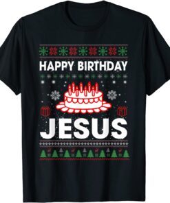 Birthday Cake Happy Birthday Jesus Christian Tee Shirt