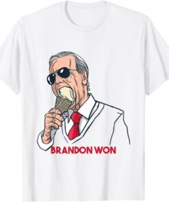 Brandon Won Biden Eating Ice Cream, Merica Tee Shirt