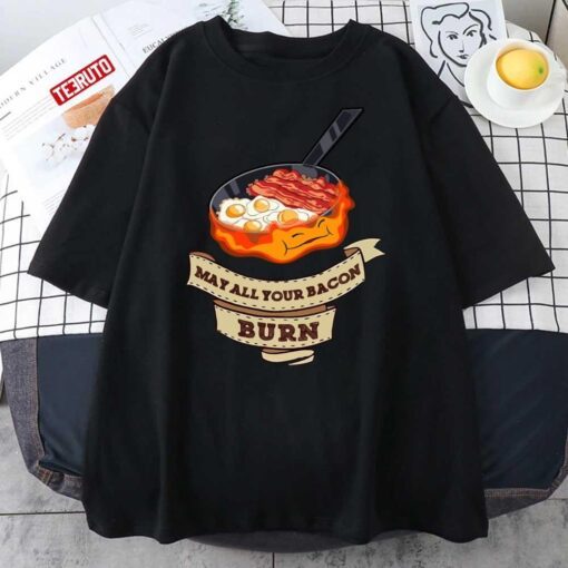 Calcifer May All Your Bacon Burn Ghibli Tee Shirt