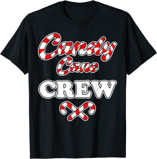 Candy Cane Crew Christmas Candy Lover Matching Family T-Shirt