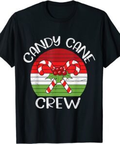 Candy Lover christmas Candy Cane Crew X-mas Tee Shirt