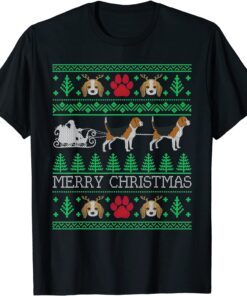 Christmas Beagle Dog Lovers Beagle Ugly T-Shirt