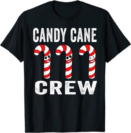 Christmas Candy Cane Crew Christmas Candy Cane Pajamas Tee Shirt