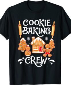 Christmas Cookie Baking Crew Baker Christmas Cake Tee Shirt