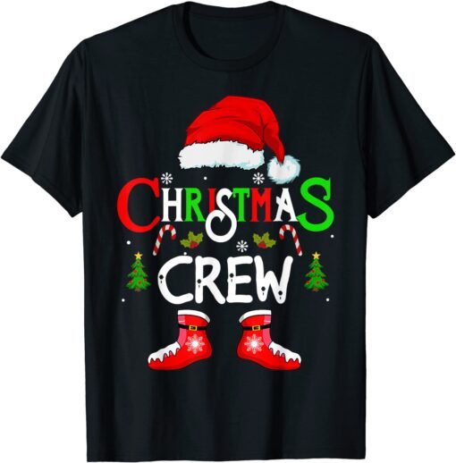 Christmas Crew Xmas Squad Santa Family Pajamas 2022 T-Shirt