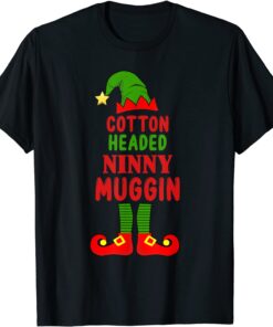 Christmas Elf Cotton Headed Ninny Muggin Matching Tee Shirt