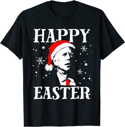 Christmas Joe Biden Santa meme Hat Happy Easter Tee Shirt