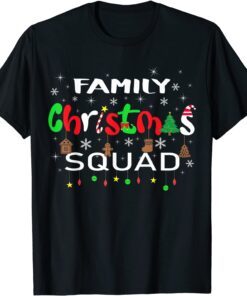 Christmas Morning Squad Santa Holiday Pajama Matching Family Tee Shirt