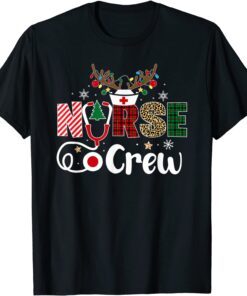 Christmas Nurse Crew Scrub Tops Christmas Tee Shirt