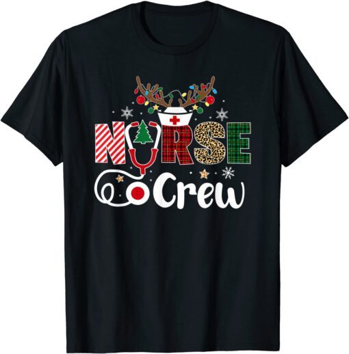 Christmas Nurse Crew Scrub Tops Christmas Tee Shirt