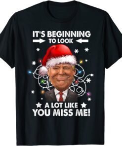 Christmas Saying About Donald Trump Ugly Xmas Tee Shirt