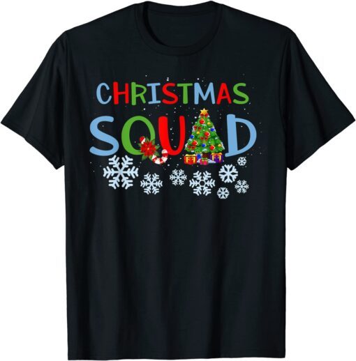 Christmas Squad Christmas Matching Family Pajama Cute Tee Shirt