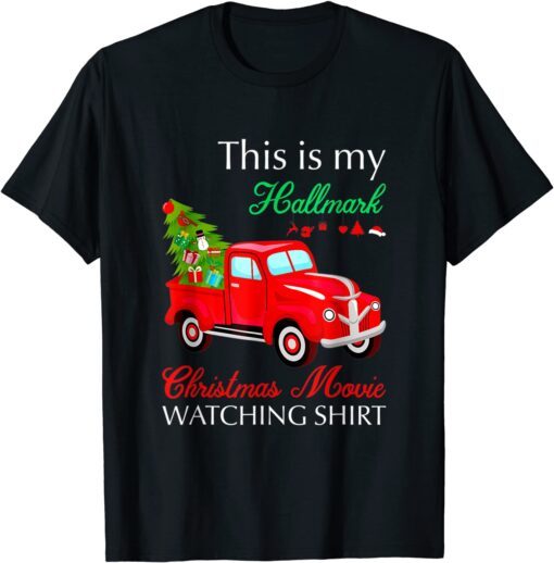 Christmas This Is My Hä.Llmärks Movie Watching Tee Shirt