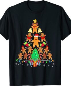 Christmas Tree Baking Gingerbread Cookie Tee Shirt