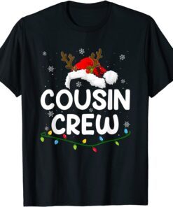 Cousin Crew Christmas Buffalo Plaid Red Xmas Holiday Tee Shirt