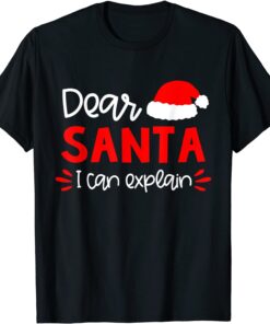 Dear Santa Shirt Funny Matching Family Christmas Pajamas Tee Shirt