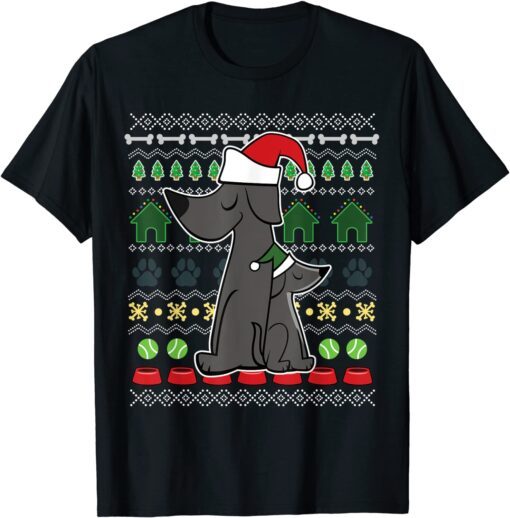 Dog Lover Ugly Sweater Christmas Tee Shirt