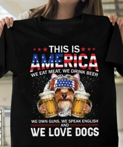 Drink Beer Love Dogs Tee Shirt