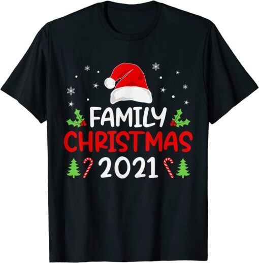 Family Christmas 2021 Matching Group Tee Shirt