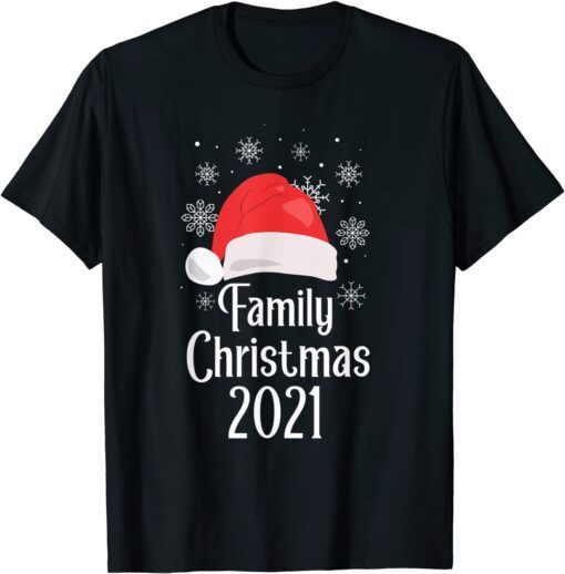 Family Christmas 2021 Squad Family Matching Pajama T-Shirt