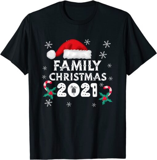 Family Christmas 2021 Xmas Matching Christmas Pajama Cute Tee Shirt