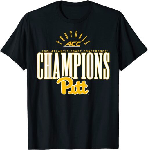 Fanatics Pitt 2021 ACC Football Champions Tee Shirt