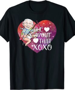 Fauci Ouchie Valentine Heart Tattoo FAUCH Pun Valentines Day T-Shirt