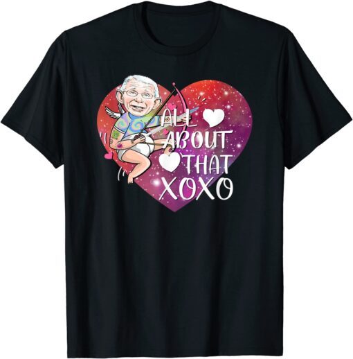 Fauci Ouchie Valentine Heart Tattoo FAUCH Pun Valentines Day T-Shirt