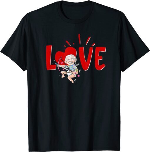 Fauci Valentine Heart Love Tattoo FAUCH Pun Valentines Day Tee Shirt