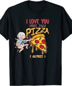 Fauci Valentine Heart Pizza Tattoo FAUCH Pun Valentines Day Tee Shirt