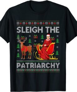 Feminist Ruth Bader Ginsburg RBG Xmas Sleigh The Patriarchy Tee Shirt