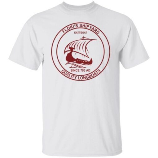 Floki’s Shipyard Quality Longboats Tee Shirt