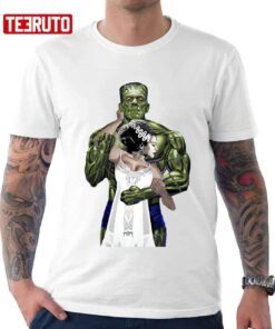 Frankenstein And Bride Love Husband And Wife Valentine Tee shirt