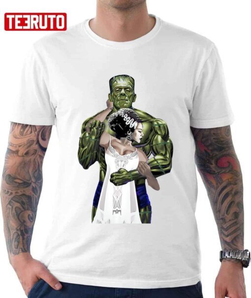 Frankenstein And Bride Love Husband And Wife Valentine Tee shirt