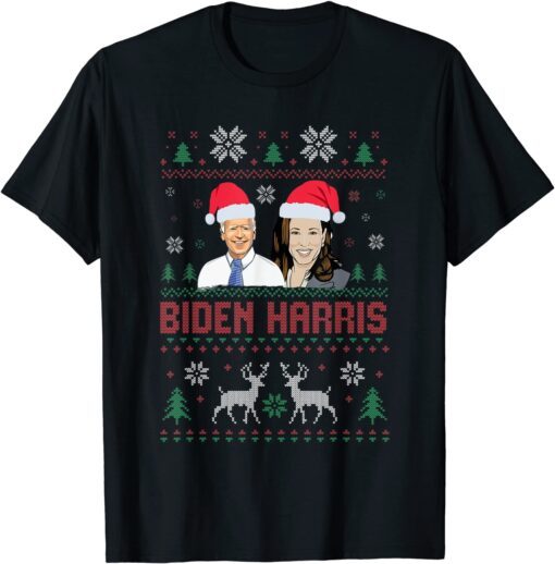 Funny Biden Harris Ugly Christmas Sweater President 46 Xmas Tee Shirt