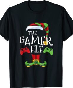 Gamer Elf Family Matching Christmas Group Tee Shirt