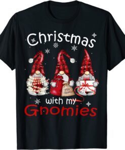 Gnome Family Christmas - Buffalo Plaid Tee Shirt