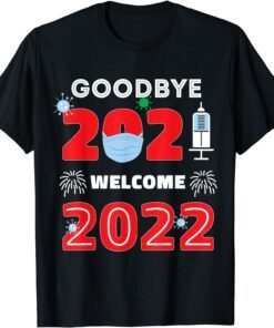Goodbye 2021 Hello 2022 Happy New Year Mask Journal Tee Shirt