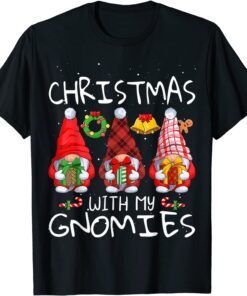 Hanging With My Gnomies Gnome Christmas Xmas Buffalo Plaid Unisex Shirt